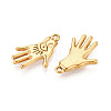 304 Stainless Steel Pendants STAS-N114-49G-2