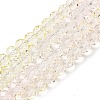 Transparent Painted Glass Beads Strands DGLA-A034-T8mm-A25-2