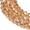 Transparent Electroplate Glass Beads Strands LS-EGLA-A039-T6mm-B18-3