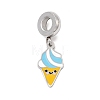 304 Stainless Steel Enamel European Dangle Charms STAS-D153-05C-P-1