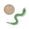 Glass Seed Beaded Big Pendants PALLOY-MZ01157-01-2