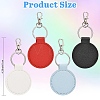 10Pcs PU Leather Keychains KEYC-YW00295-01-3