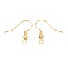 Brass Earring Hooks X-KK-C024-18KCG-2
