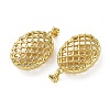 Brass Micro Pave Clear Cubic Zirconia Pendants KK-D221-19G-04-2