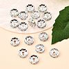 Brass Grade A Rhinestone Spacer Beads RSB039NF-02-4