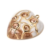 304 Stainless Steel & Enamel & Rhinestone Pendants SA-CBAA9A2-07G-04-2