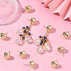 SHEGRACE Brass Stud Earring Findings XGR0025G-36G-5