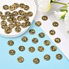 Tibetan Style Buttons TIBE-R178-AG-LF-5