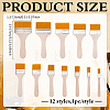 Nylon Paint Brushes with Wooden Handle AJEW-WH0871-15-2