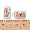 Printed Alloy Pendants AL-CBA7256-17A-G-2