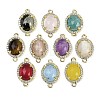 Natural Gemstone Faceted Oval Links G-B126-05G-1