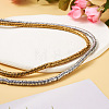 2 Strands 2 Colors Electroplate Non-magnetic Synthetic Hematite Beads Strands G-CW0001-11-6
