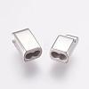 304 Stainless Steel Magnetic Clasps with Glue-in Ends STAS-E138-06P-4