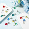 30Pcs 6 Colors Glass European Dangle Charms PALLOY-GO00005-4