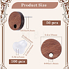 50Pcs Wood Stud Earring Finding FIND-SP0001-19B-2