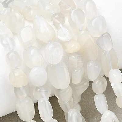Natural White Moonstone Beads Strands G-P601-A18-02-1