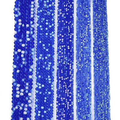 Transparent Glass Beads Strands EGLA-A044-T4mm-MB31-1