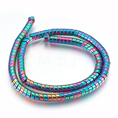 Electroplate Non-magnetic Synthetic Hematite Bead Strands G-I208-15-1