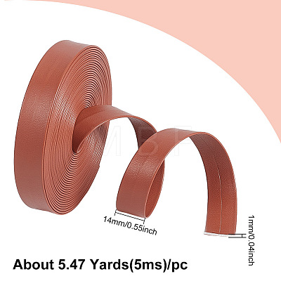 5M Flat PU Imitation Leather Cord LC-WH0009-09A-1