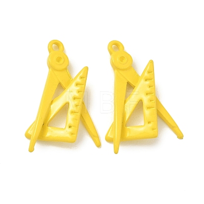 Spray Paint Alloy Pendants ENAM-K076-40-1