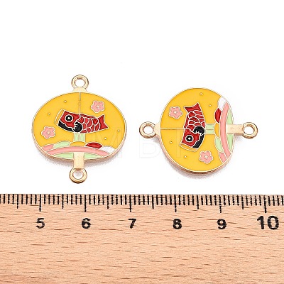 Alloy Enamel Pendants PALLOY-N176-29B-RS-1