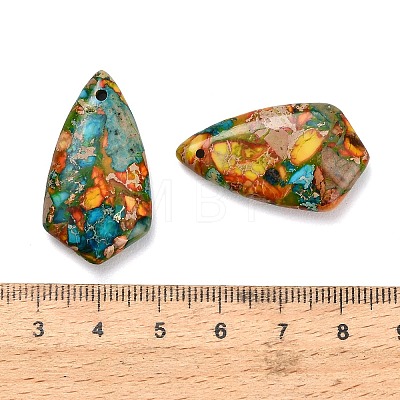 Dyed Natural Imperial Jasper Pendants G-H355-02D-1
