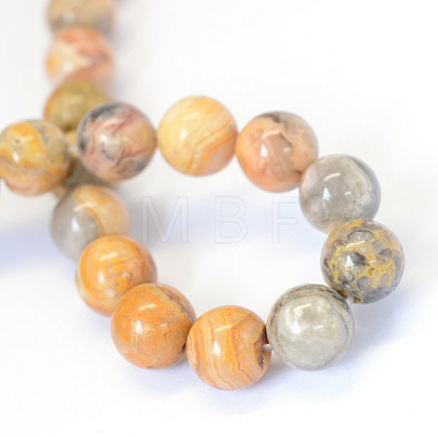 Natural Crazy Lace Agate Round Bead Strands X-G-E334-4mm-20-1