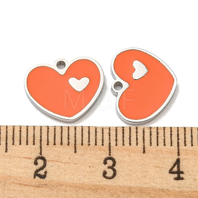 304 Stainless Steel Enamel Charms STAS-L022-163P-1