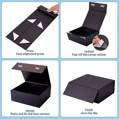 Foldable Rectangle Paper Storage Gift Cases CON-TAC0019-001B-1