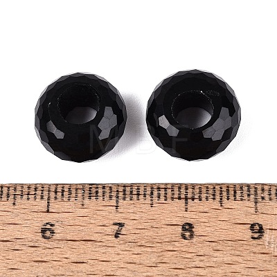 Transparent Glass European Beads GPDL-Q024-14mm-A01-1