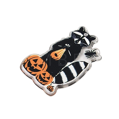 Halloween Theme Opaque Acrylic Pendants X-SACR-S034-08B-1