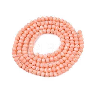 Opaque Solid Color Imitation Jade Glass Beads Strands EGLA-A044-P2mm-D33-1