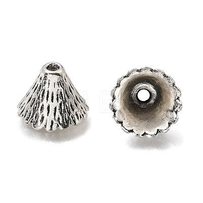 Tibetan Style Alloy Bead Caps FIND-Z128-08AS-01-1