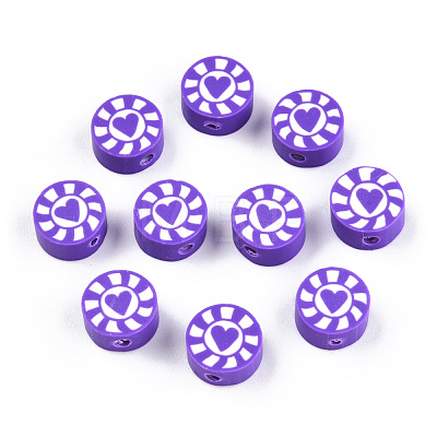 Handmade Polymer Clay Beads CLAY-T019-15G-1