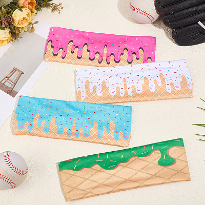 4Pcs 4 Colors Polyester Headbands for Women Girls OHAR-CN0001-05-1