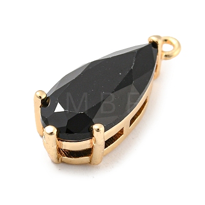 Brass Pave Cubic Zirconia Pendants KK-Q801-01G-01-1