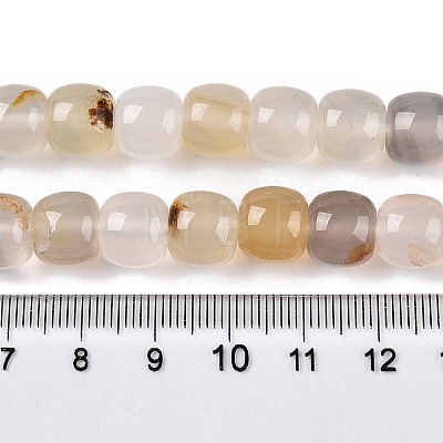 Natural White Agate Beads Strands G-T138-135-1