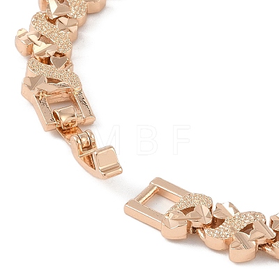 Brass Link Chain Bracelets for Women Men BJEW-P324-01A-KCG-1