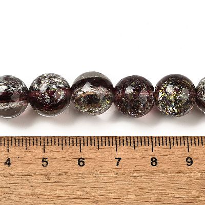 Handmade Dichroic Foil Glass Beads Strands DICH-U001-10D-1