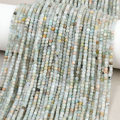 Natural Flower Amazonite Beads Strands G-RM250104-D1-1