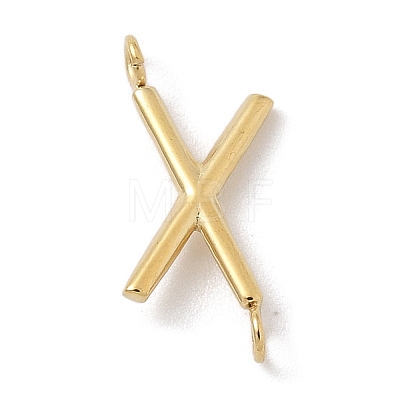 304 Stainless Steel Letter Connector Charms LS-STAS-M108-01G-24-1