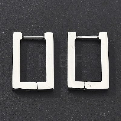 Non-Tarnish 304 Stainless Steel Huggie Hoop Earrings STAS-R115-21P-1
