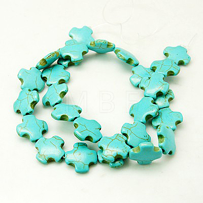 Synthetic Turquoise Beads Strands TURQ-H055-28-1