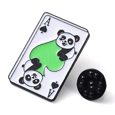 Black Zinc Alloy Brooches JEWB-E033-04EB-03-1