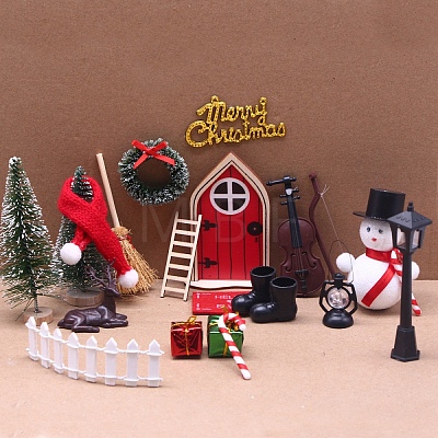 Wooden Doll House Ornament Sets MIMO-PW0003-134-1