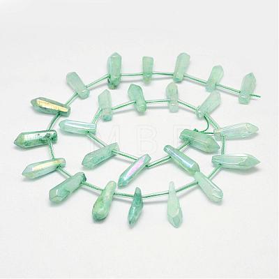 Natural Crystal Pointed Bead Strands G-G940-05-1