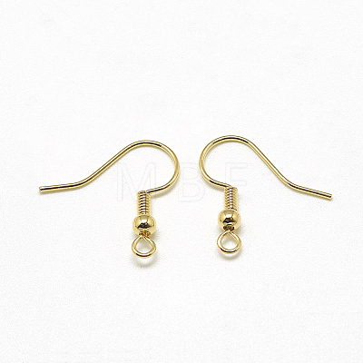 Brass Earring Hooks X-KK-T032-006G-1