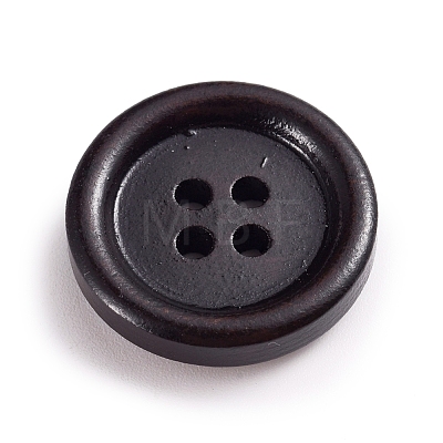 Natural Wooden Buttons BUTT-WH0015-03B-20mm-1