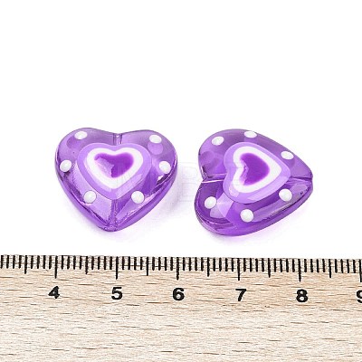 Handmade Lampwork Beads Strands LAMP-R004-06B-02-1