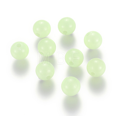 Luminous Acrylic Round Beads LACR-R002-12mm-01-1